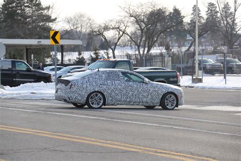 Cadillac CT4 Premium Luxury Spied With Production Grille, Lights