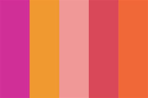 Pink Orange Color Palette