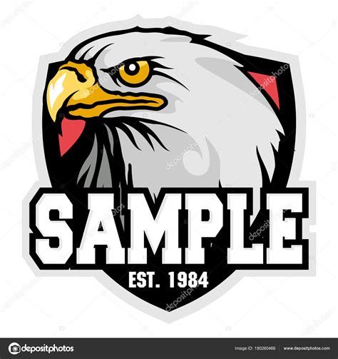 Cartoon Eagle Mascot Character Sport Logo Vector Stock Vector Image by ...