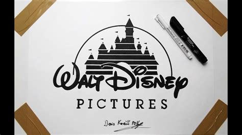 Disney Logo Drawing at PaintingValley.com | Explore collection of ...