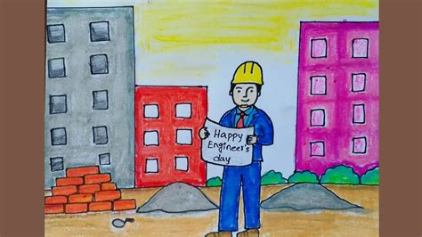 Engineers day scenery drawing - YouTube