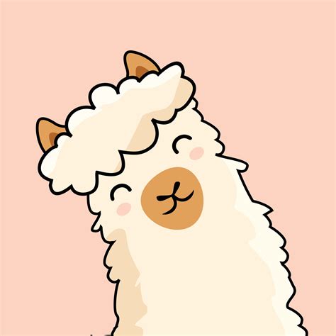 Head Llama Cartoon Cute Alpaca 3545301 Vector Art at Vecteezy