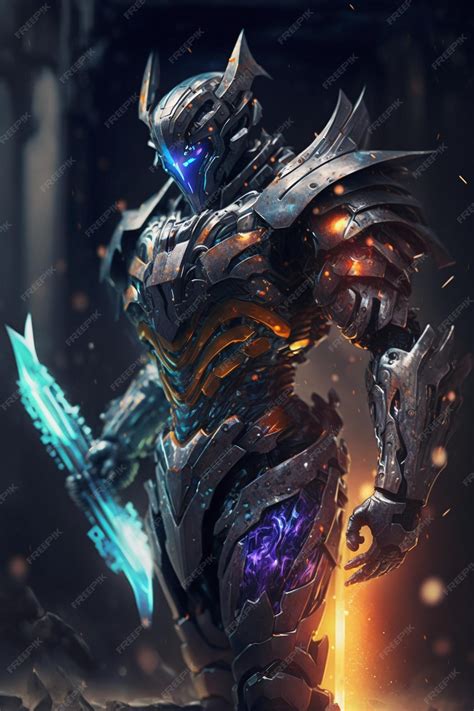 Premium AI Image | The dark knight is a character from the game.