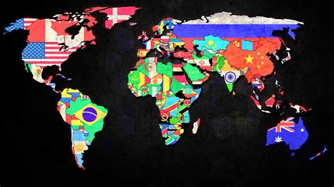 World Maps With Countries Wallpapers - Wallpaper Cave