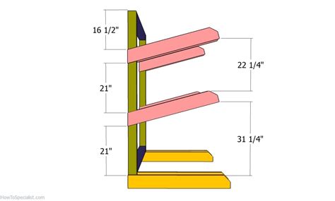 Kayak Rack - Free DIY Plans | HowToSpecialist - How to Build, Step by Step DIY Plans Canoe ...