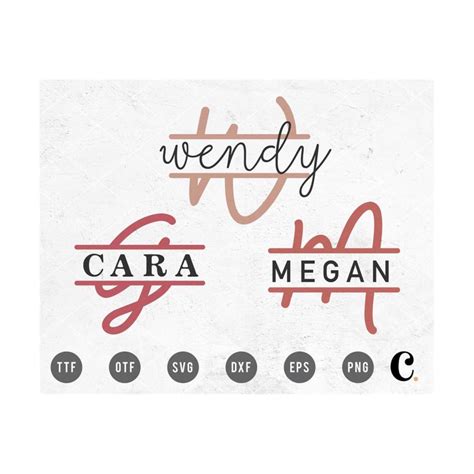 Split Monogram SVG | Wedding Monogram SVG | Family Monogram - Inspire Uplift