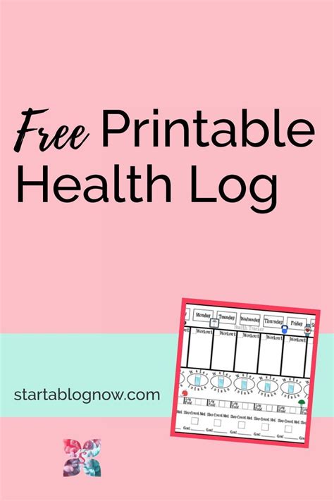 Editable / Printable Health Tracker-Free | Health tracker, Tracker free, Free printables