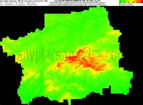 Free Buncombe County, North Carolina Topo Maps & Elevations