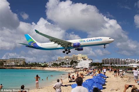 St Barts airport landing caught on camera in shocking 360 degree ...