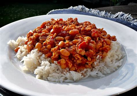 Turkey Chilli with Baked Beans, super tasty! Fab Food 4 All