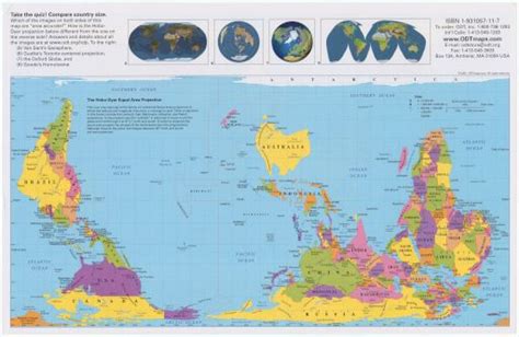 Hobo-Dyer Equal Area Projection [South at top]: Persuasive Maps: PJ Mode Collection