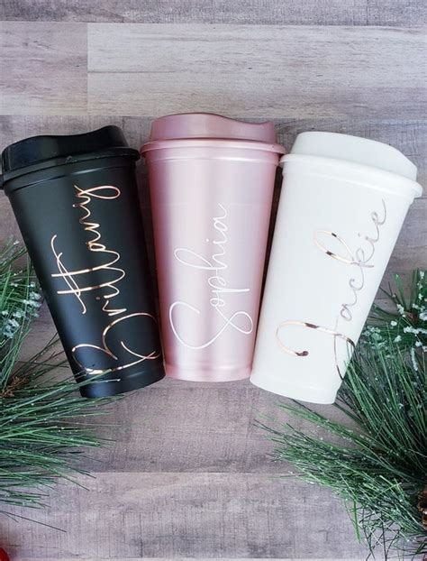 Personalized Travel Coffee Cup 16oz Reusable Plastic Coffee - Etsy