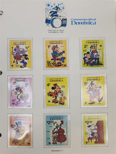 Lot - Vintage Disney World Of Postage Stamps Album