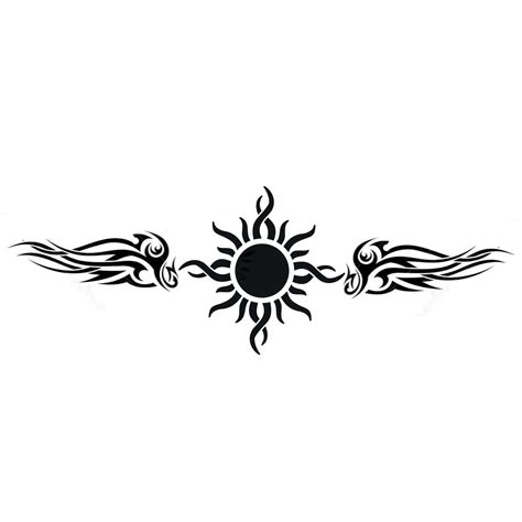 Sun and Clock Tattoo Design