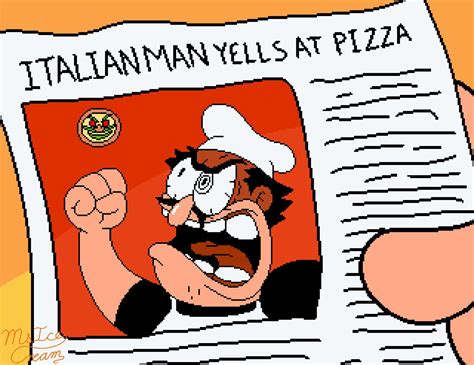 Angry man yells at pizza | Pizza Tower | Pizza, Tower, Adventure meme