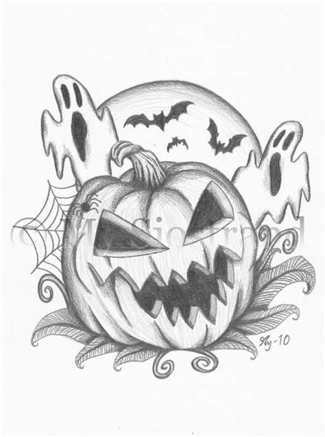 Scary Halloween Pictures To Draw