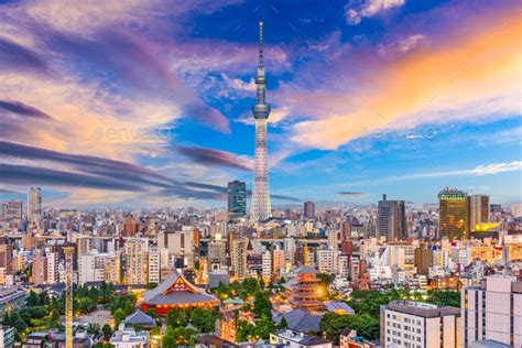 Tokyo, Japan Skyline Stock Photo by SeanPavone | PhotoDune