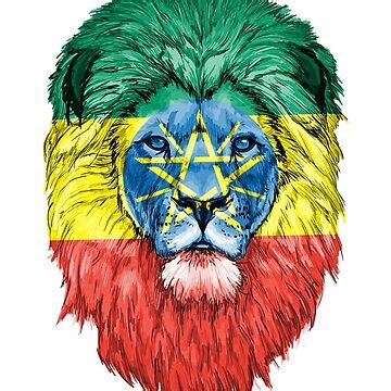 "Ethiopia lion Flag , Ethiopia lion , Ethiopia gift , Ethiopia womens , Ethiopia mens , funny ...