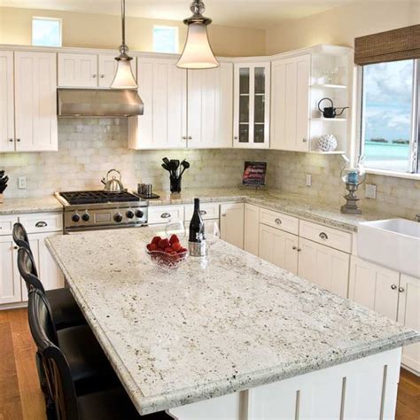 White Kitchens With White Granite Countertops – Countertops Ideas