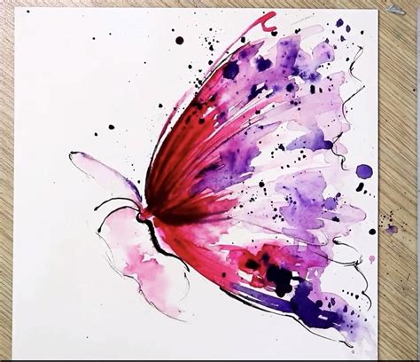 Painting Ideas Easy Watercolor Paintings Of Butterflies - pic-earwax