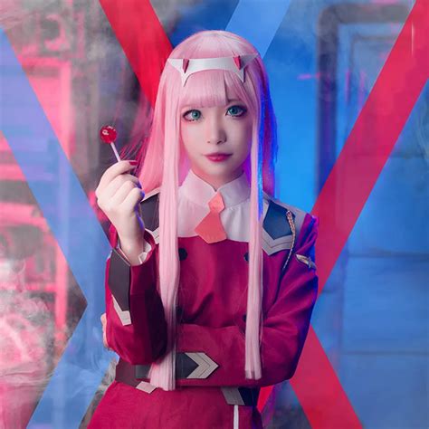 Hot Zero Two Darling in the Franxx 02 Combat Dress Suit Red Halloween Cosplay Costume -in Game ...