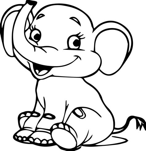 Elephant Drawing Pages at GetDrawings | Free download