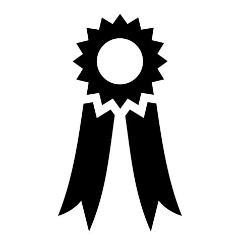 Ribbon Medal Vector SVG Icon - SVG Repo