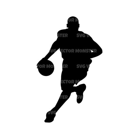 Basketball Player Svg. Vector Cut File for Cricut, Silhouette, Pdf Png Eps Dxf, Decal, Sticker ...