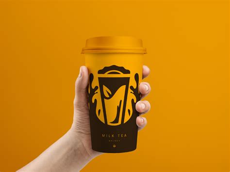 Cup mockup milk tea & brunch by rian wardaya on Dribbble