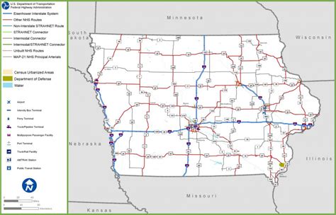 Iowa Road Map - Printable Map Of Iowa | Printable Maps