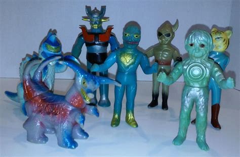 Vintage Toys Godzilla Ultraman Japan LOT OF 7 ASSORTED 5 - 6" Bullmark ...