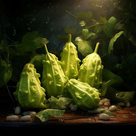 Premium Photo | Chayote Digital Art Landscape