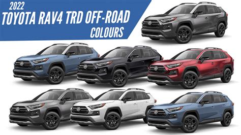 2022 Toyota RAV4 TRD Offroad All Color Options - AUTOBICS