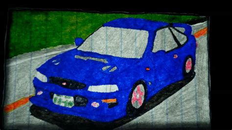 Bunta Fujiwara's Subaru Impreza by InitialDriftBro on DeviantArt