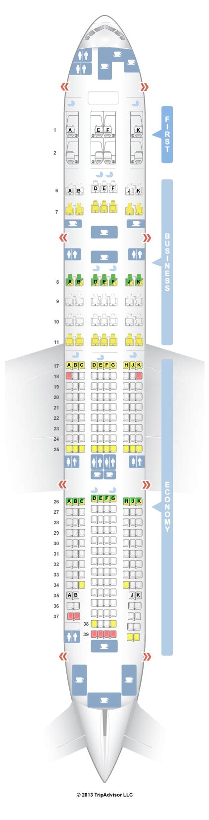 Boeing 777-300 Emirates Sitzplan - Flugzeug Sitzplatz Ratgeber - Das ...