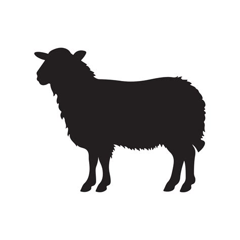 sheep silhouette Vector 29193087 Vector Art at Vecteezy