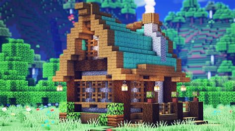 Copper Roof House, House Roof, Building A Wooden House, Minecraft Tutorial, Minecraft ...