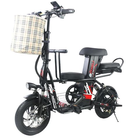 parent child electric bicycle 12 inch Folding electric bike Removable battery electric bicycle ...