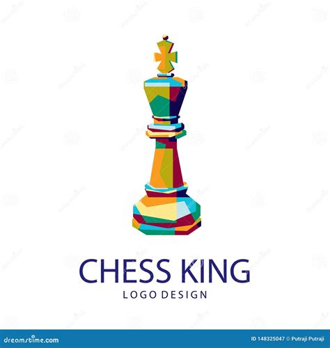 King of Chess Logo. Chess Logo. King Logo. Colorfully Logo Stock Vector - Illustration of ...