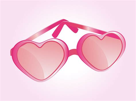 Heart Shaped Glasses Vector Vector Art & Graphics | freevector.com