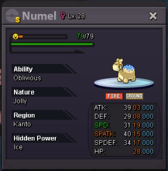 SHINY NUMEL WTS - Shiny and Special Pokémon - Silver - Pokemon Revolution Online