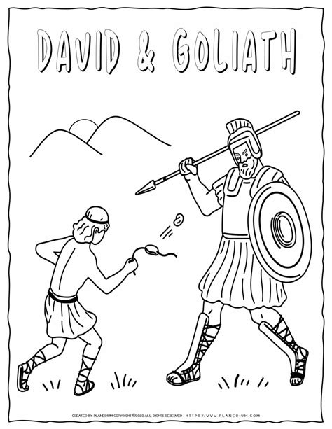 david and goliath coloring pages (Updated 2023)