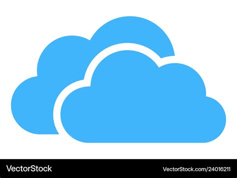 Cloud computing logo design icon concept Vector Image