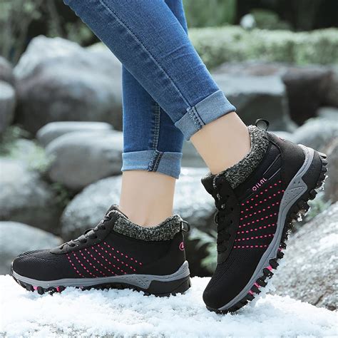 Women's Sneakers Winter Comfortable Warm Sports Running Shoes Women Brand Trend Lace up Outdoor ...