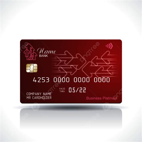 Credit Card Red Design Template Download on Pngtree