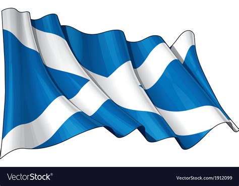 Scotland Flag Royalty Free Vector Image - VectorStock