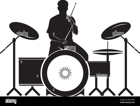 Drum icon vector illustration logo design template and background Stock Vector Image & Art - Alamy