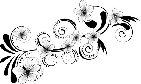 Floral Border Black And White Vector Art, Icons, and Graphics for Free Download