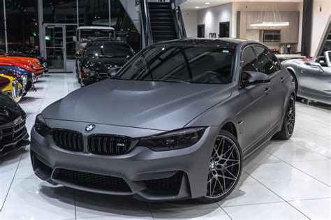 Used 2018 BMW M3 SEDAN 6-SPEED! COMPETITION PKG! EXECUTIVE PKG! MATTE GRAY VINYL WRAP! For Sale ...