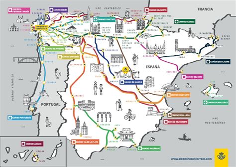 Map Of Camino De Santiago - Large World Map